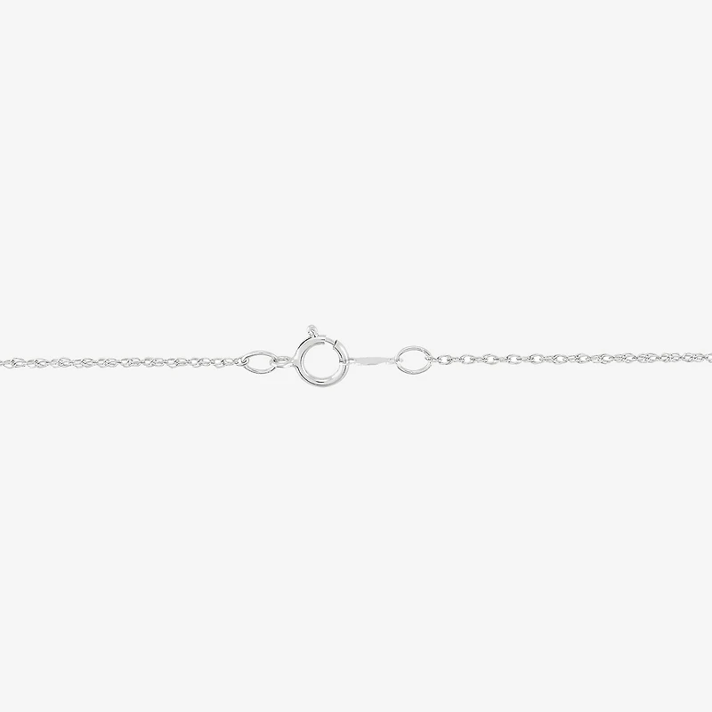 Limited Quantities! Womens Diamond Accent Lab Created Red Ruby Sterling Silver 18 Inch Pendant Necklace