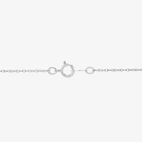 Limited Quantities! Womens Diamond Accent Lab Created White Opal Sterling Silver 18 Inch Pendant Necklace