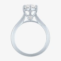 (G / Si1-Si2) Womens 3 CT. T.W. Lab Grown White Diamond Sterling Silver Marquise 3-Stone Engagement Ring
