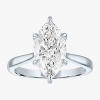 (G / Si1-Si2) Womens 3 CT. T.W. Lab Grown White Diamond Sterling Silver Marquise 3-Stone Engagement Ring