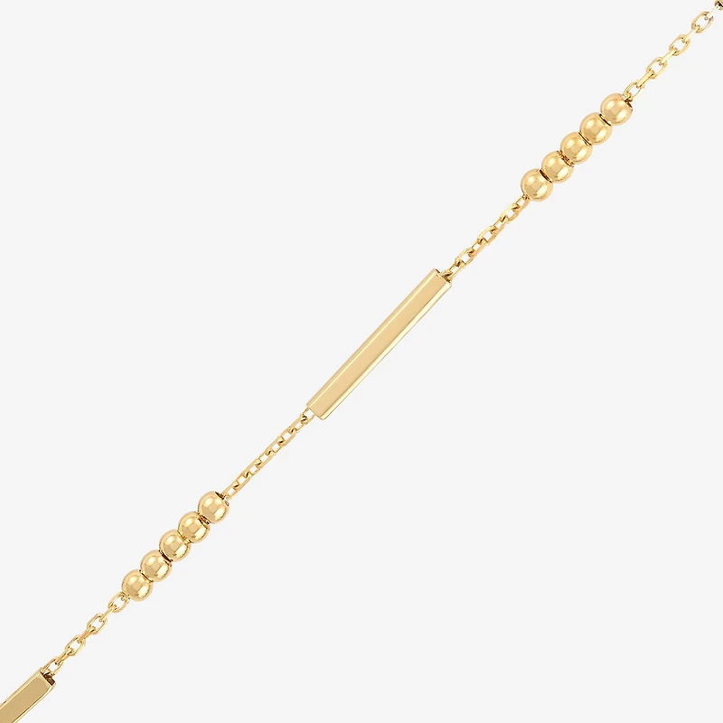 Bonded Brilliance Womens 14K Gold Over Silver 18 Inch Link Chain Necklace