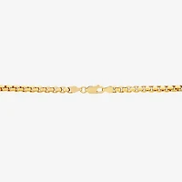 Made in Italy Unisex Adult 18K Gold Over Silver Inch Box Chain Necklace