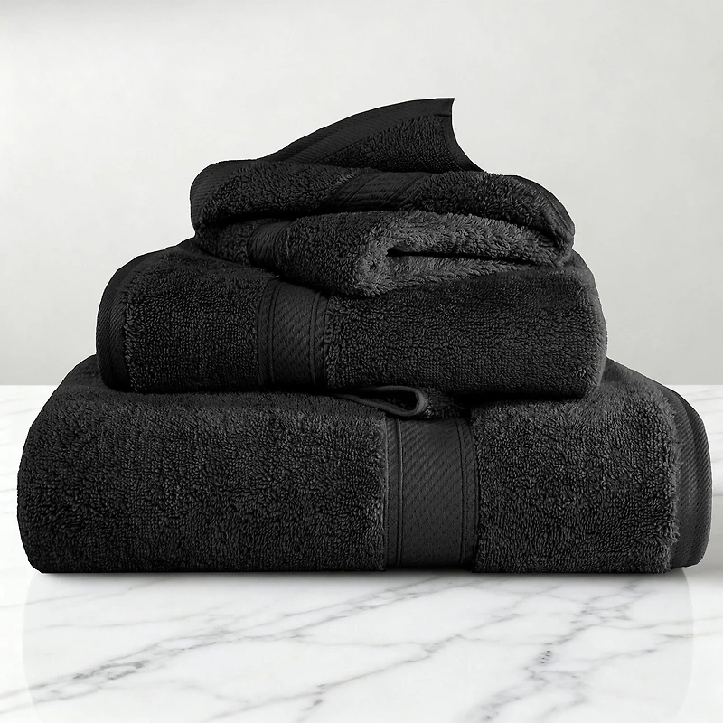 SUPERIOR® Madeline Collection | Plush Egyptian Cotton 3-pc. Quick Dry Solid Bath Towel Set