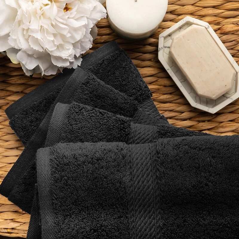 SUPERIOR® Madeline Collection | Plush Egyptian Cotton 4-pc. Solid Hand Towel