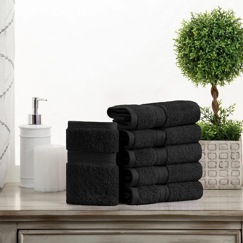 SUPERIOR® Madeline Collection | Plush Egyptian Cotton 6-pc. Quick Dry Washcloth