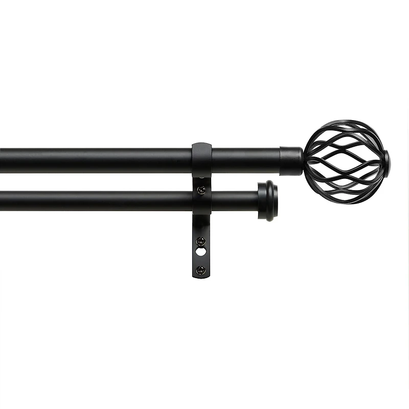 Exclusive Home Curtains Ogee/Topper Double Curtain Rod