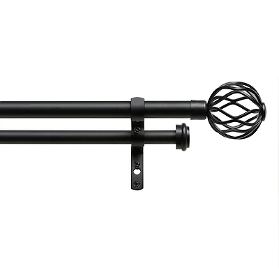 Exclusive Home Curtains Ogee/Topper Double Curtain Rod