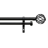 Exclusive Home Curtains Ogee/Topper Double Curtain Rod