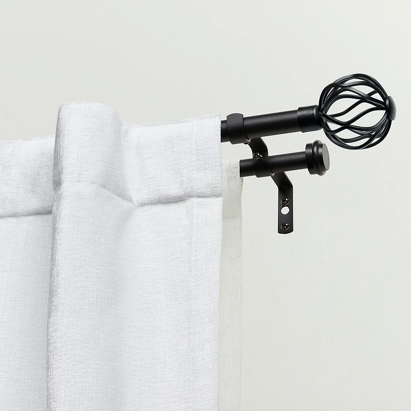 Exclusive Home Curtains Ogee/Topper Double Curtain Rod