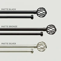Exclusive Home Curtains Ogee/Topper Double Curtain Rod