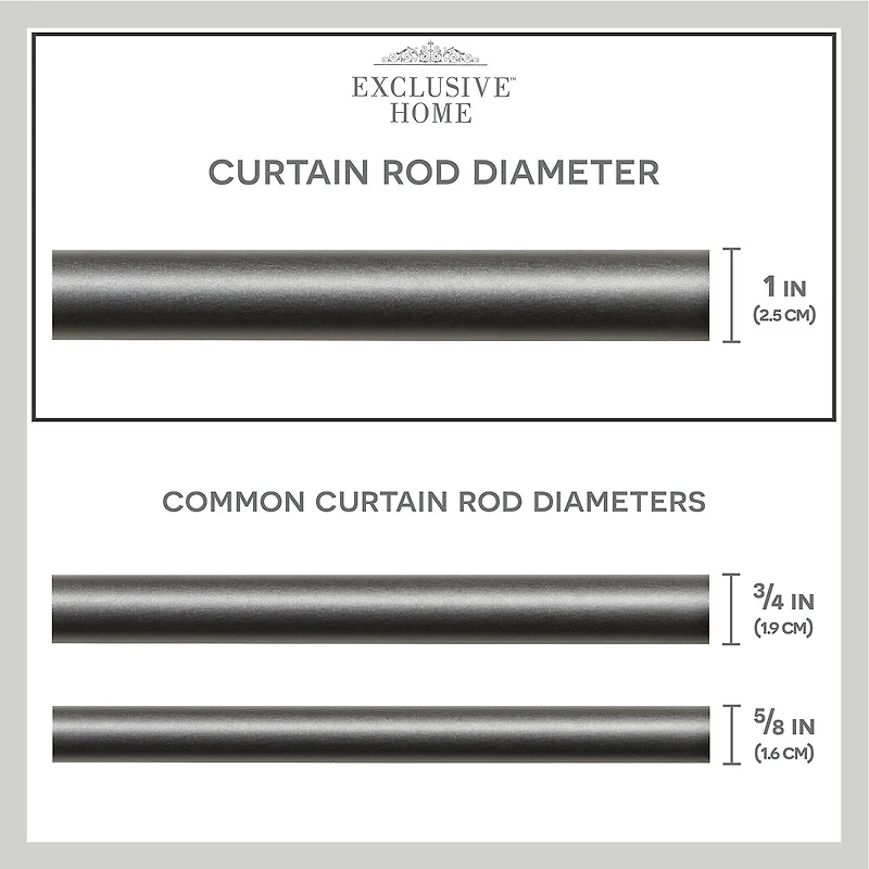 Exclusive Home Curtains Prism 1 Adjustable Curtain Rod