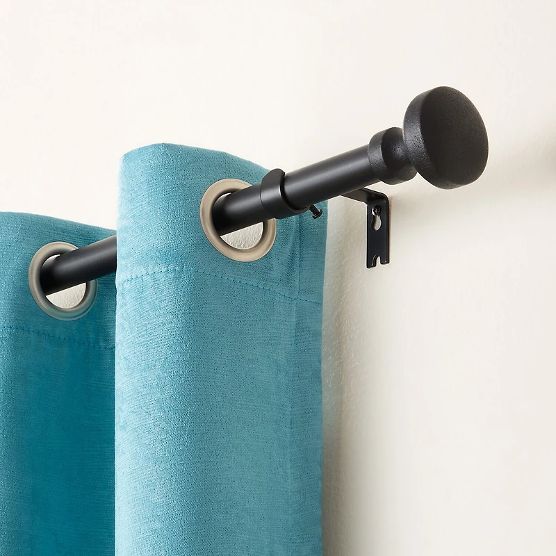 Town And Country Modern Rounded Cap 1 Adjustable Curtain Rod