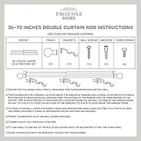 Exclusive Home Curtains Napoleon/Topper Double Curtain Rod