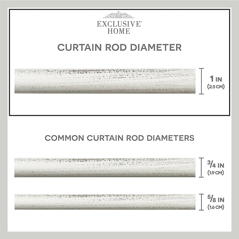 Exclusive Home Curtains Duke 1 Adjustable Curtain Rod