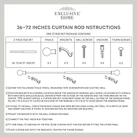 Exclusive Home Curtains Duke 1 Adjustable Curtain Rod