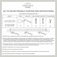 Exclusive Home Curtains Prism/Topper Double Double Curtain Rod