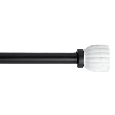 Town And Country Marbled Flute 1 Adjustable Curtain Rod