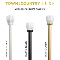 Town And Country Marbled Flute 1 Adjustable Curtain Rod