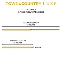 Town And Country Marbled Sphere 1 Adjustable Curtain Rod