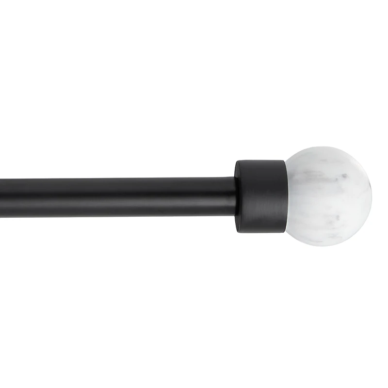 Town And Country Marbled Sphere 1 Adjustable Curtain Rod