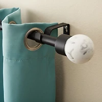 Town And Country Marbled Sphere 1 Adjustable Curtain Rod