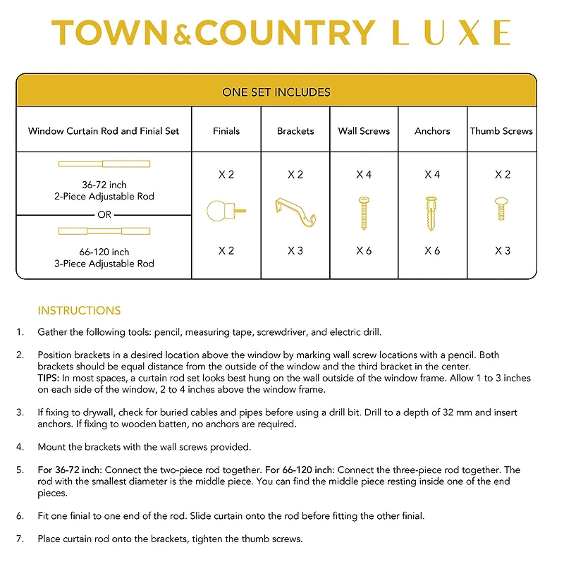 Town And Country Marbled Sphere 1 Adjustable Curtain Rod