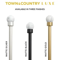 Town And Country Marbled Sphere 1 Adjustable Curtain Rod