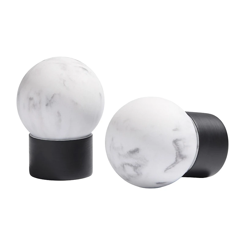 Town And Country Marbled Sphere 1 Adjustable Curtain Rod