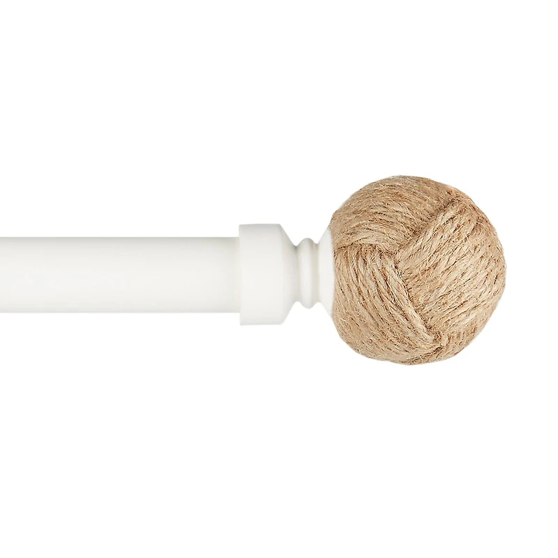 Exclusive Home Curtains Rope Knots 1 IN Adjustable Curtain Rod