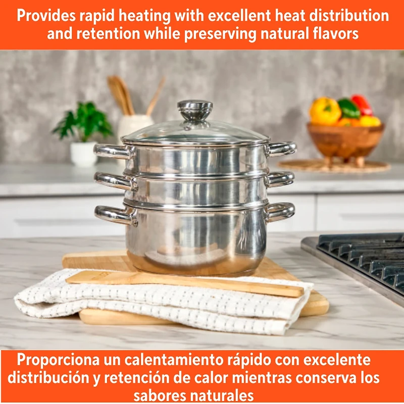 IMUSA 3 Qt Stainless Steel Double Boiler