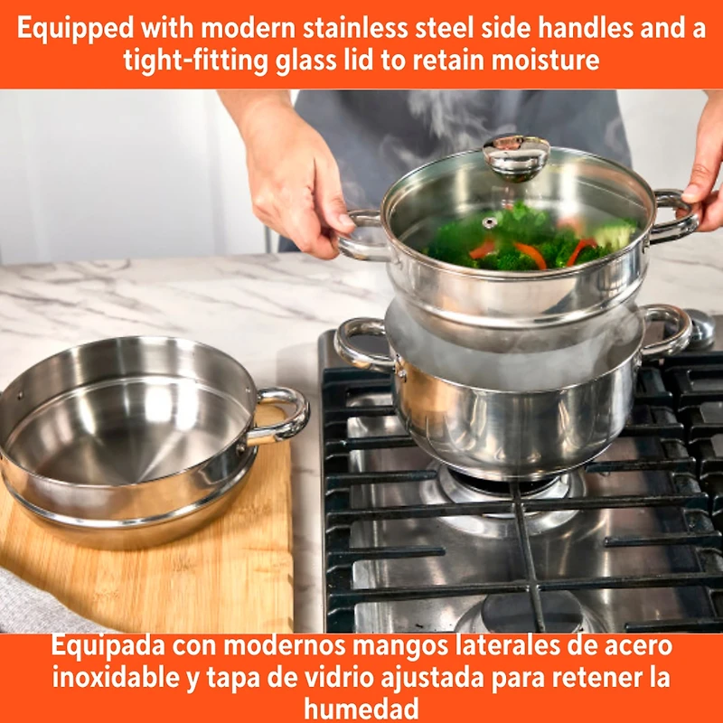 IMUSA 3 Qt Stainless Steel Double Boiler