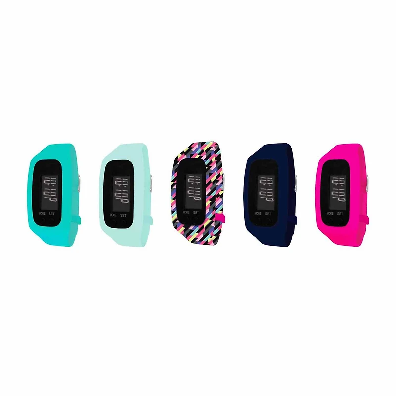 B-Fit Women's Activity Tracker & 5pc. Interchangeable Band Set-Ba2222bk607-078