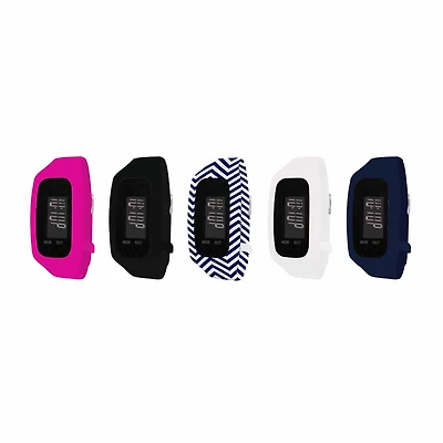 B-fit Women’s Activity Tracker & 5pc. Interchangeable Band Set Ba2273bk607-078