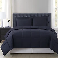 Truly Soft Everyday Reversible Midweight Hypoallergenic Comforter Set