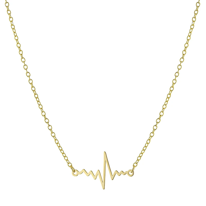 Silver Treasures Womens 14K Gold Over Silver 16 Inch Pendant Necklace