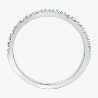 (H-I / Si2-I1) Womens 1 3/4 CT. T.W. Lab Grown White Diamond 10K Gold Cushion Side Stone Halo Bridal Set