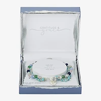 Gratitude & Grace Womens Multi Color Moon Star Beaded Bracelet