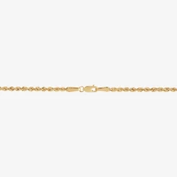 10K Gold 18 - 24 Inch Hollow Rope Chain Necklace