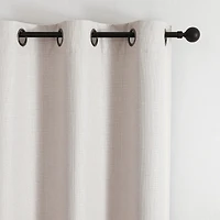 Max Blackout Emerson Solid Grommet Top 100% Single Curtain Panel