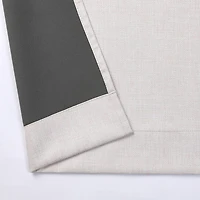 Max Blackout Emerson Solid Grommet Top 100% Single Curtain Panel