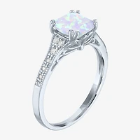 Gemstone Sterling Silver Cushion Cocktail Ring