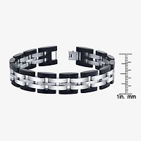 8 1/2 Inch Mens Stainless Steel 8 1/2 Inch Solid Link Chain Bracelet