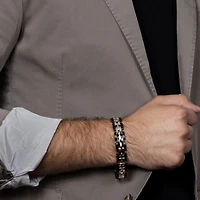 8 1/2 Inch Mens Stainless Steel 8 1/2 Inch Solid Link Chain Bracelet