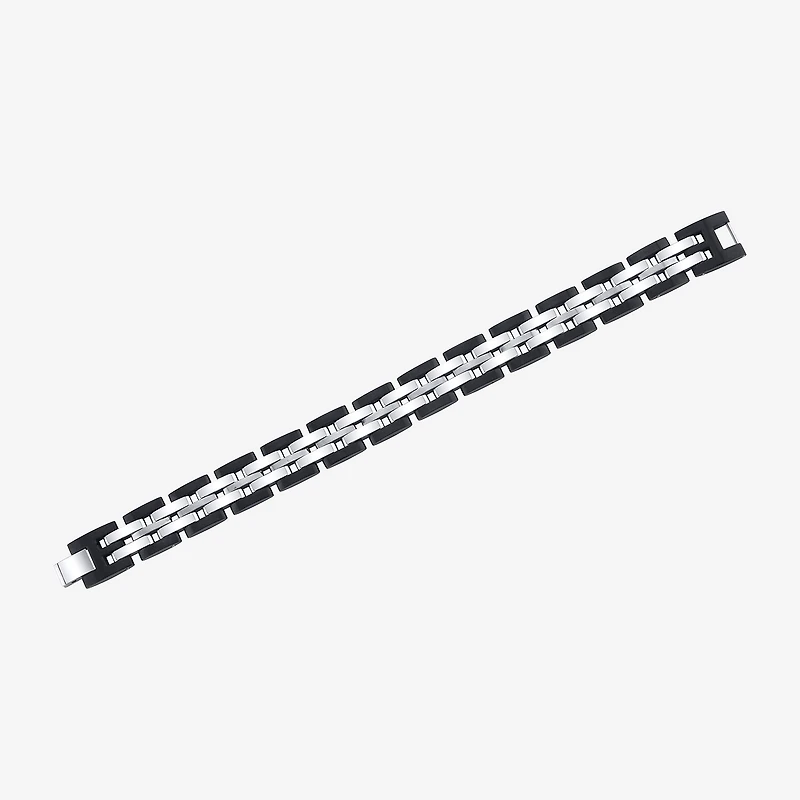 8 1/2 Inch Mens Stainless Steel 8 1/2 Inch Solid Link Chain Bracelet