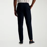 Haggar Wrinkle Free Performance Khaki Mens Comfort Waistband Slim Fit Flat Front Pant
