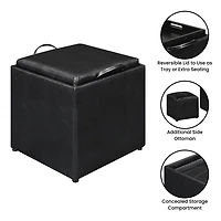 Convenience Concepts Designs4comfort Cushioned Ottoman