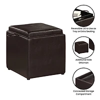 Convenience Concepts Designs4comfort Cushioned Ottoman