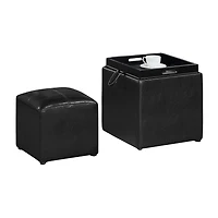 Convenience Concepts Designs4comfort Cushioned Ottoman