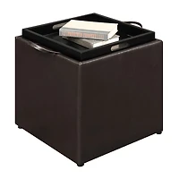 Convenience Concepts Designs4comfort Cushioned Ottoman