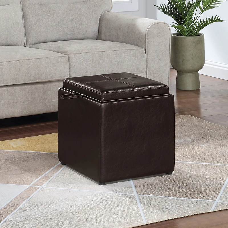 Convenience Concepts Designs4comfort Cushioned Ottoman